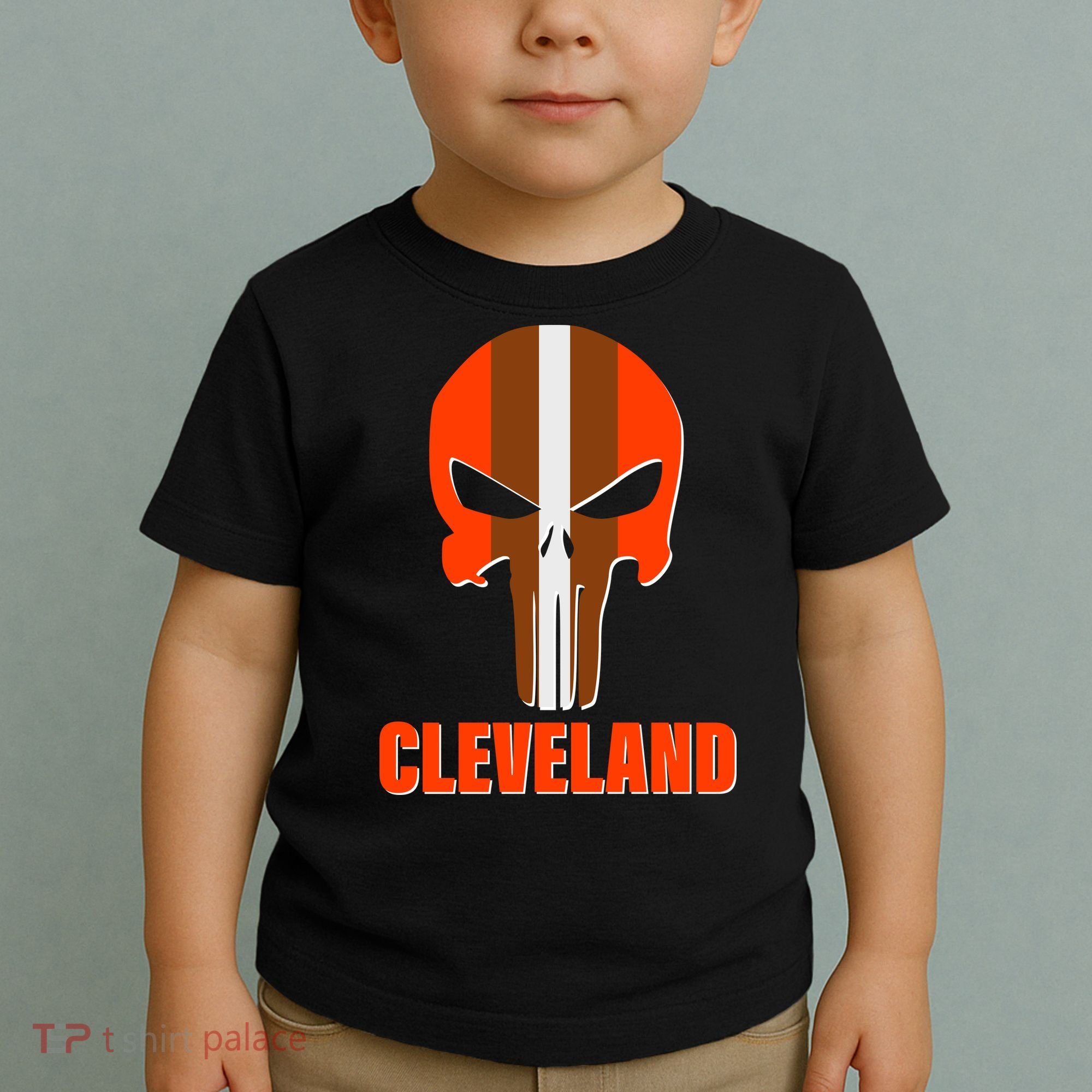 Cleveland Skull Football Toddler T-Shirt