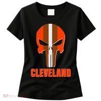 Cleveland Skull Football Women's T-Shirt thumb 0