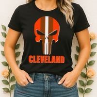 Cleveland Skull Football Women's T-Shirt thumb 2