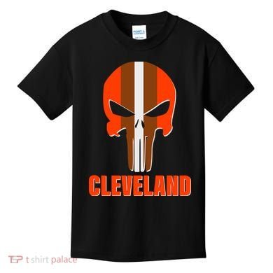 Cleveland Skull Football Kids T-Shirt