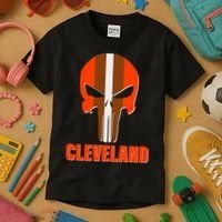 Cleveland Skull Football Kids T-Shirt thumb 3