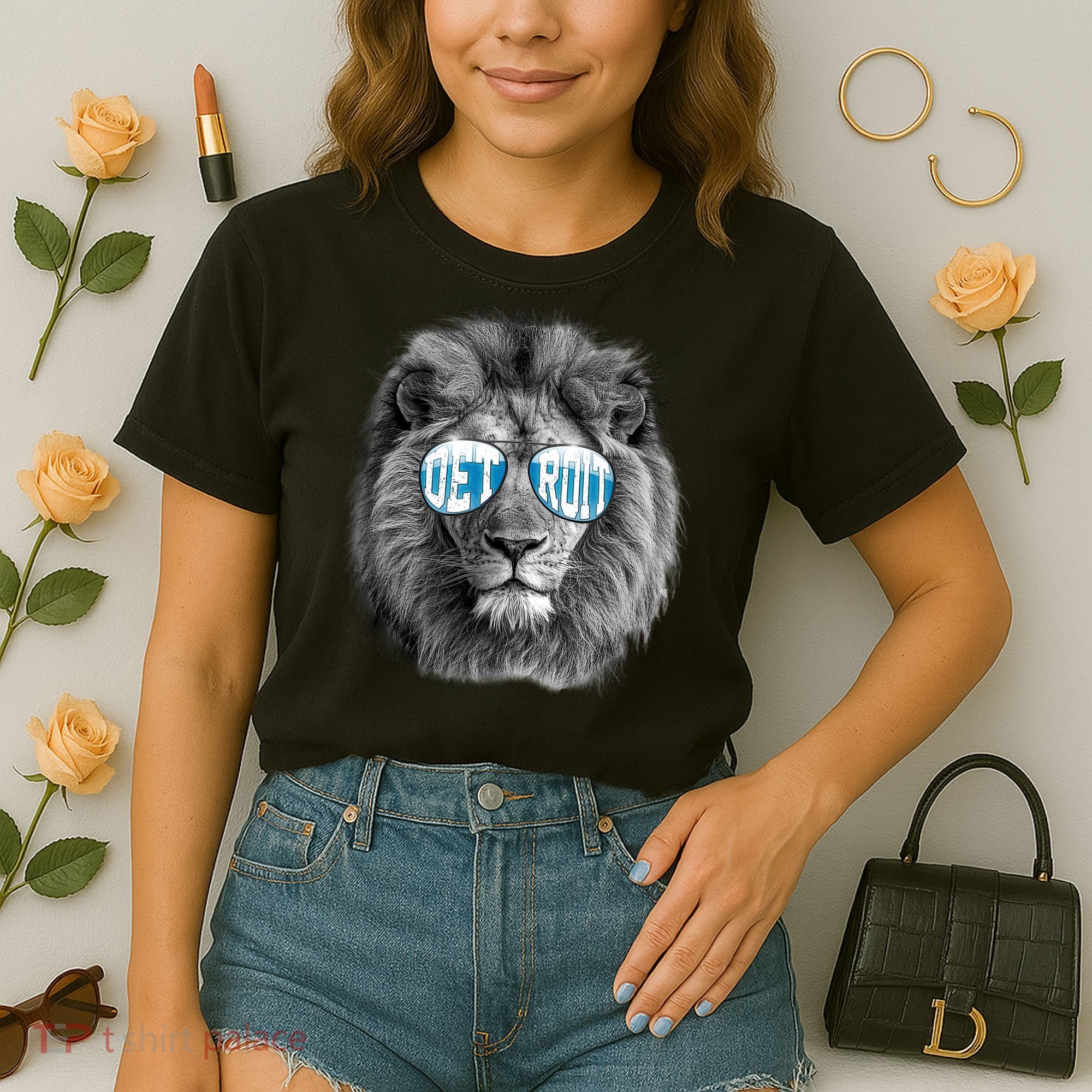 Cool Lions Football Sports Fan Comfort Colors Boxy T-Shirt