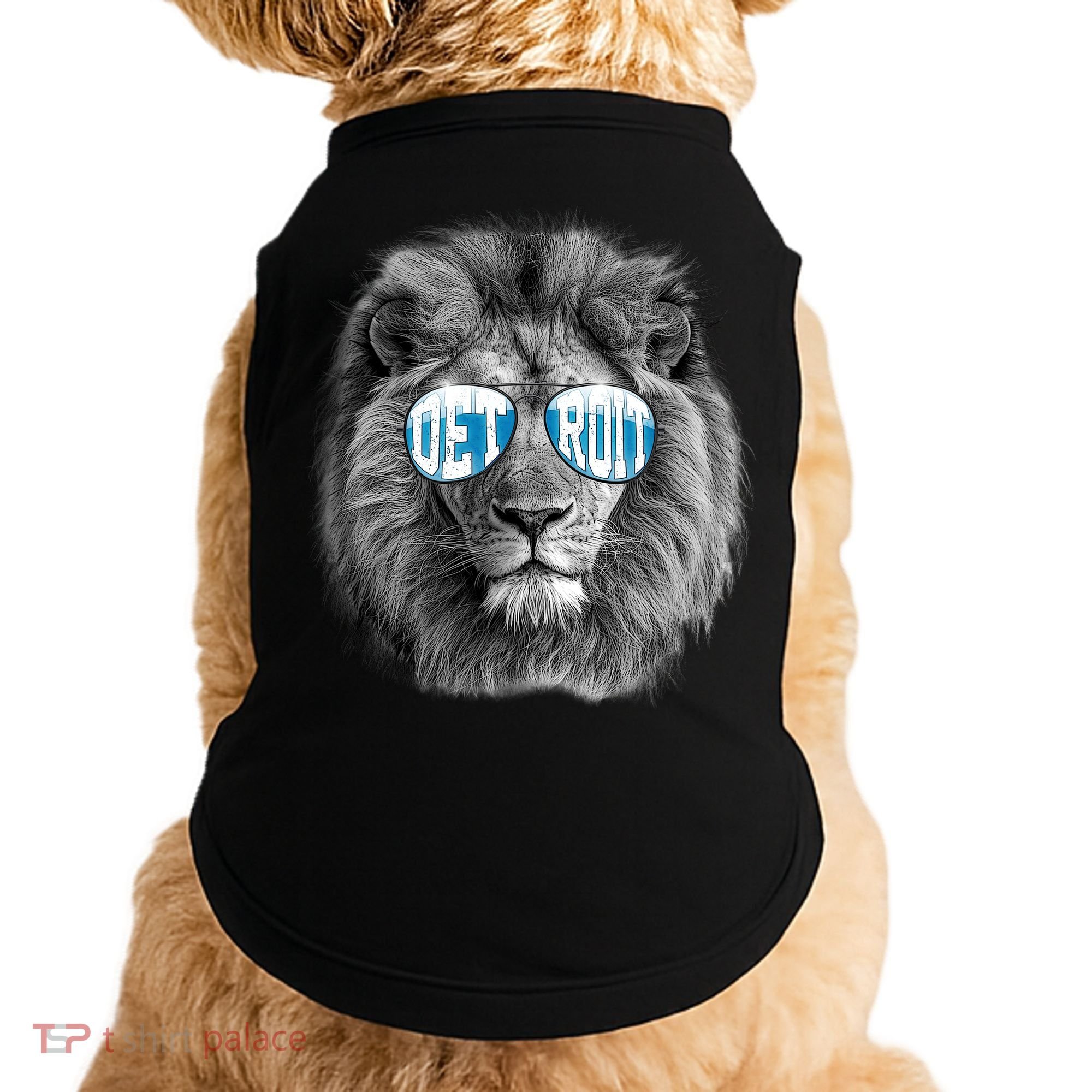 Cool Lions Football Sports Fan Doggie Tank