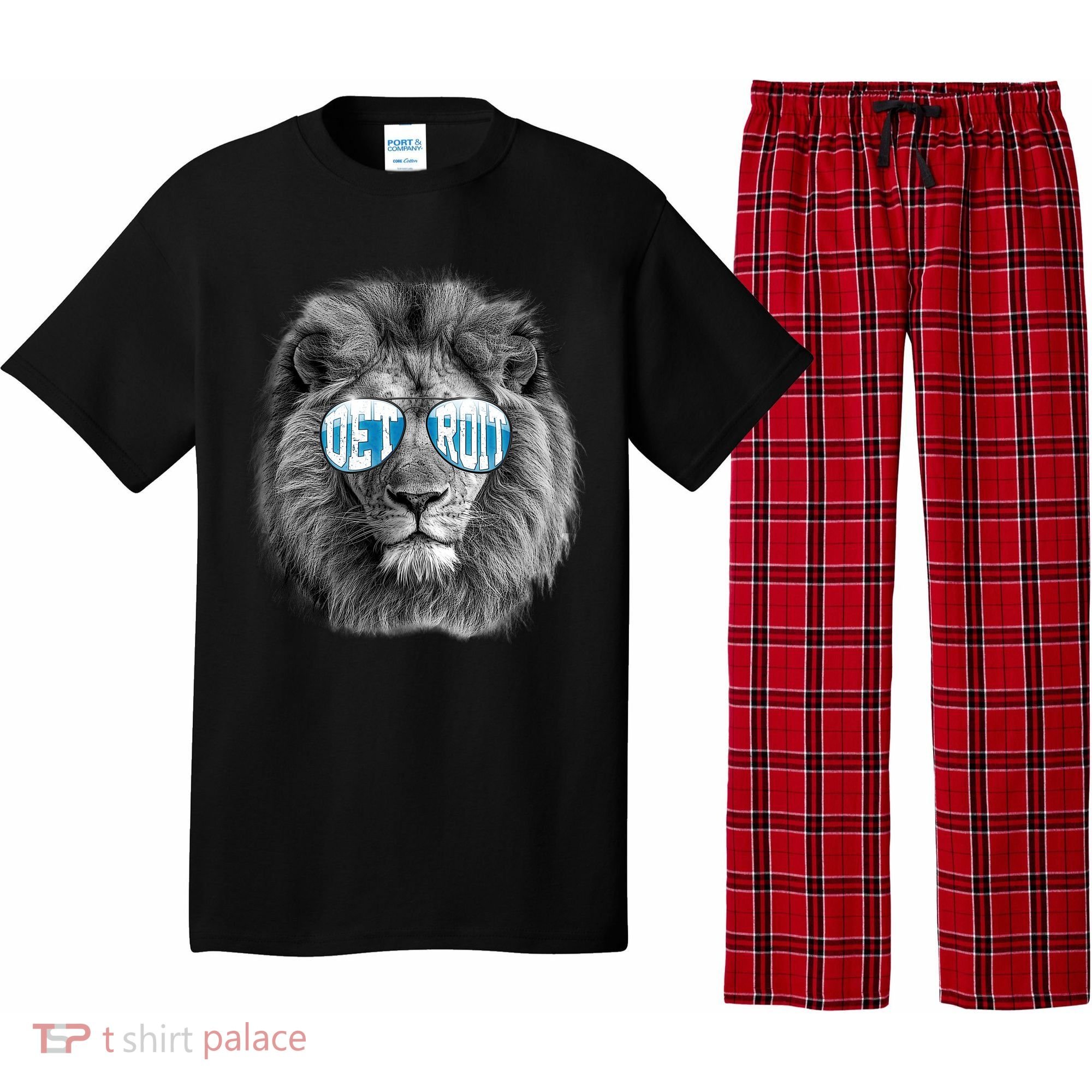 Cool Lions Football Sports Fan Pajama Set