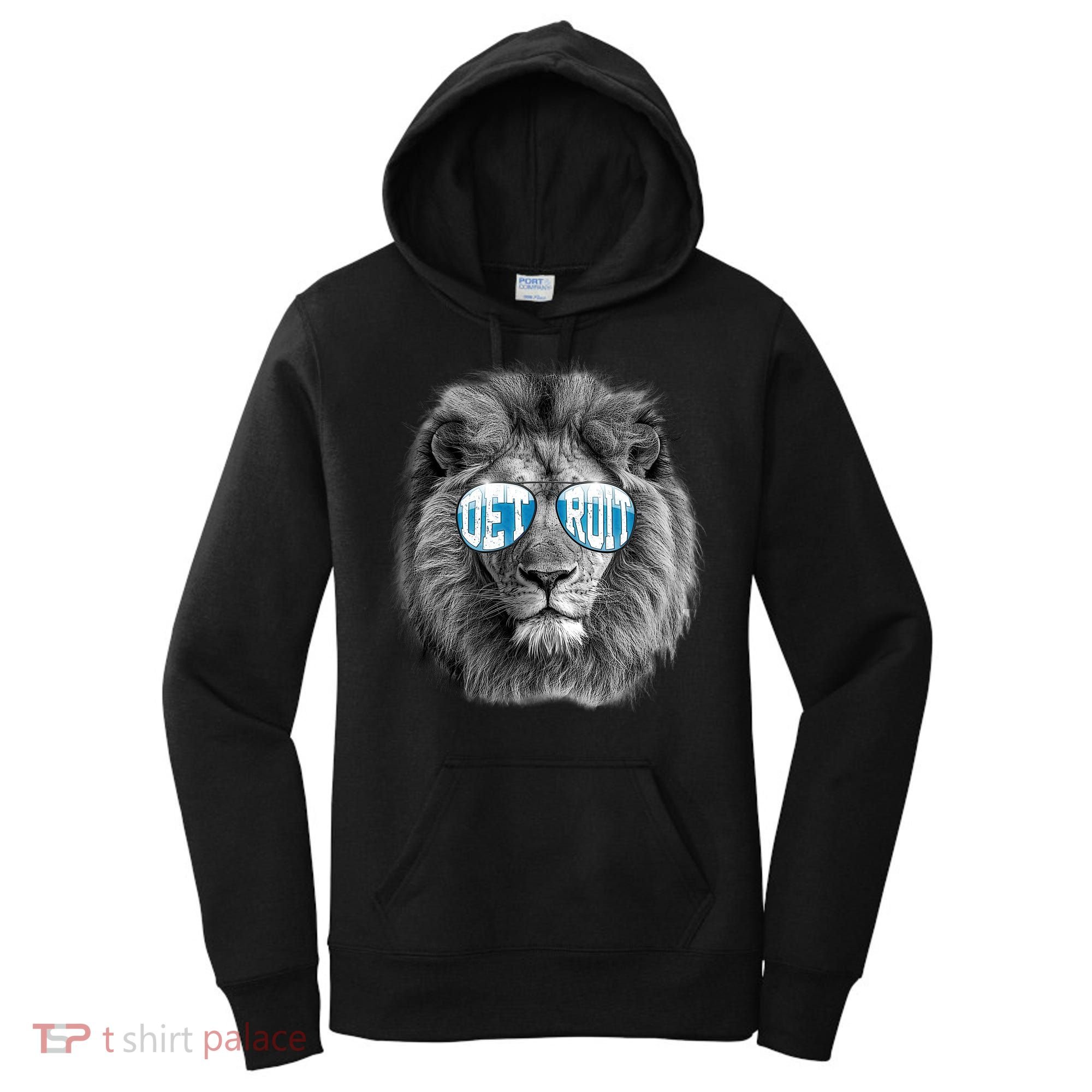 Cool Lions Football Sports Fan Women's Hoodie