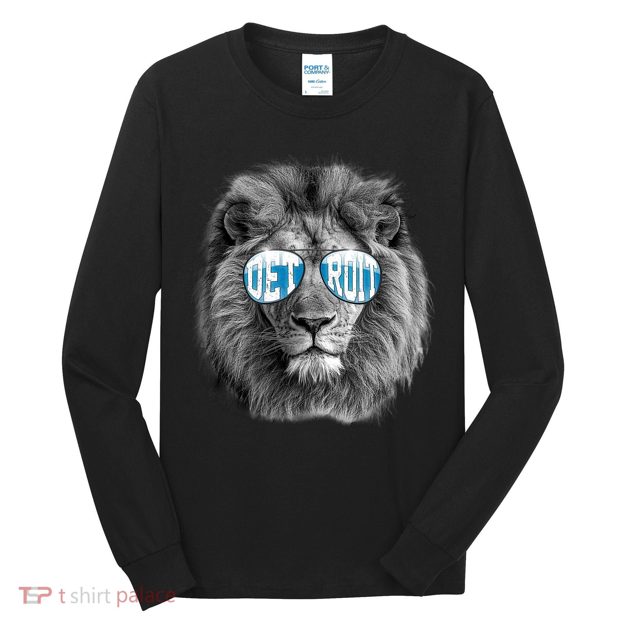 Cool Lions Football Sports Fan Tall Long Sleeve Shirt