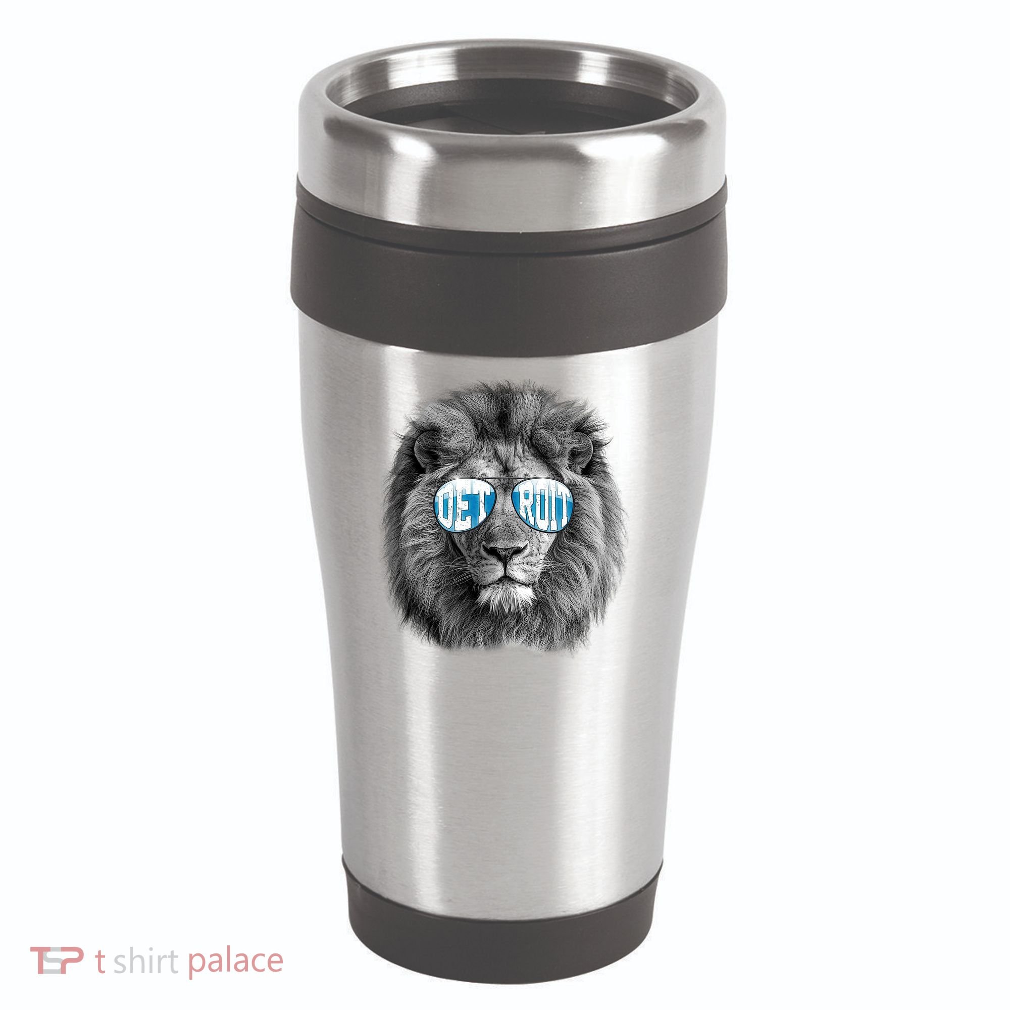 Cool Lions Football Sports Fan 16oz Travel Tumbler