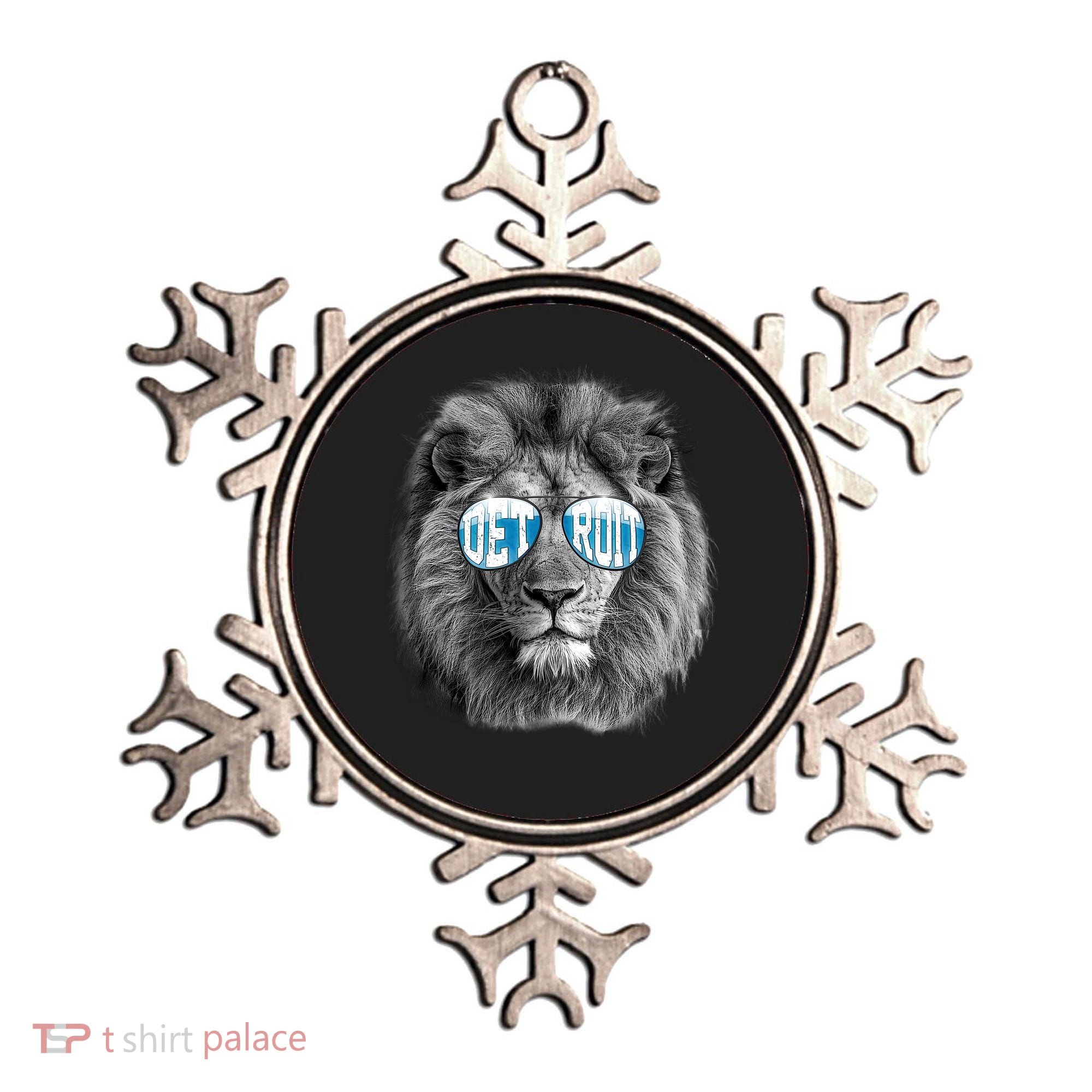 Cool Lions Football Sports Fan Ornament
