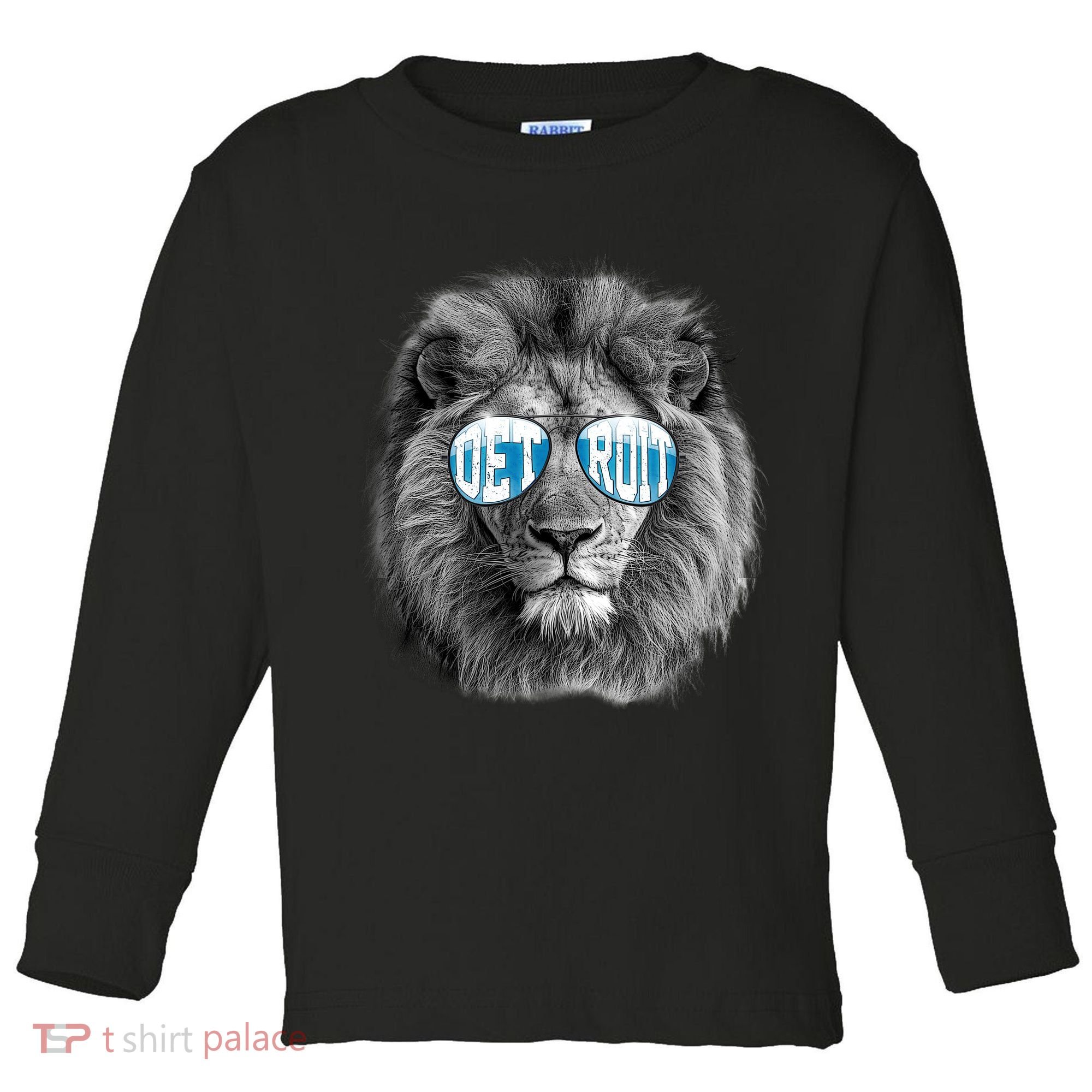 Cool Lions Football Sports Fan Toddler Long Sleeve Shirt