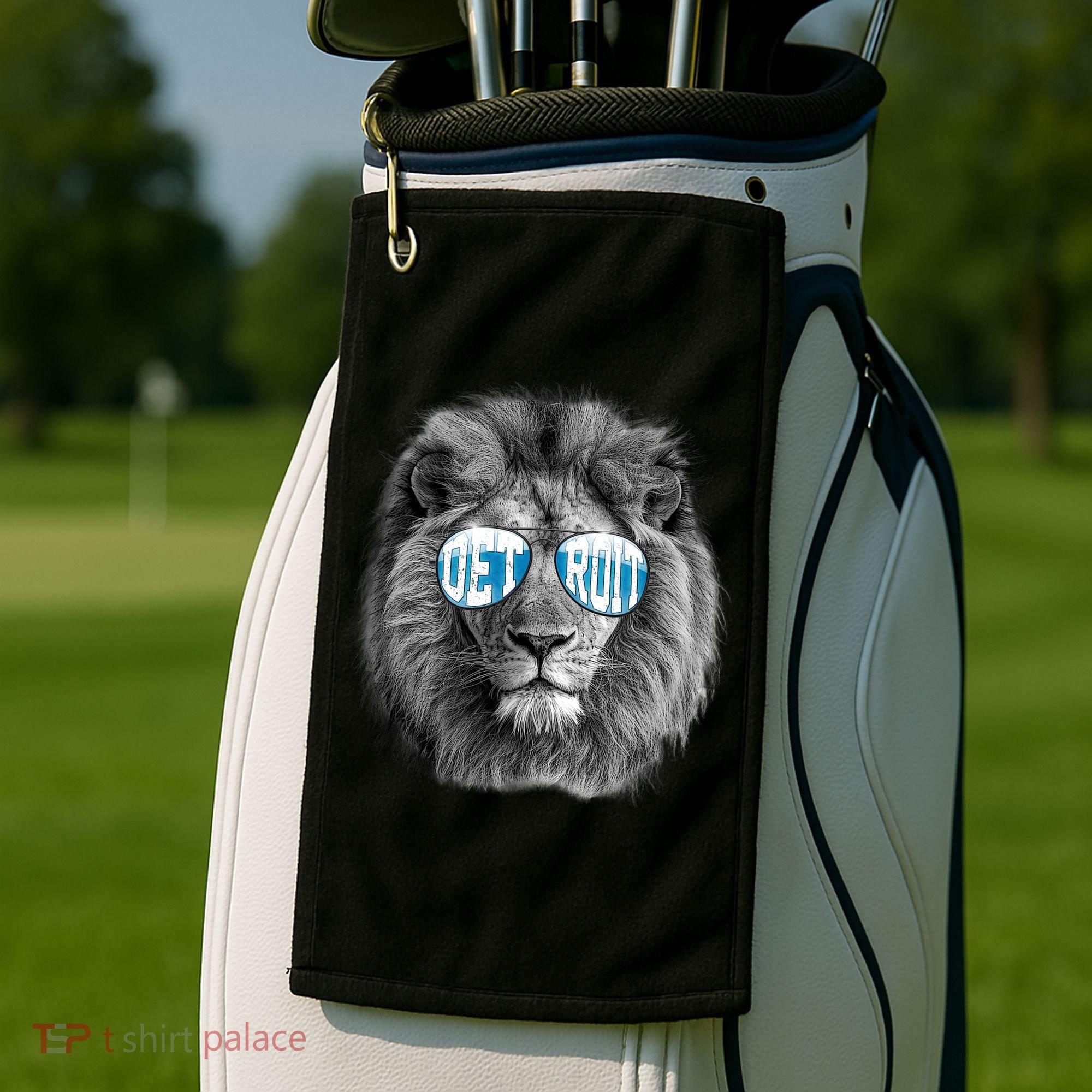 Cool Lions Football Sports Fan Golf Towel