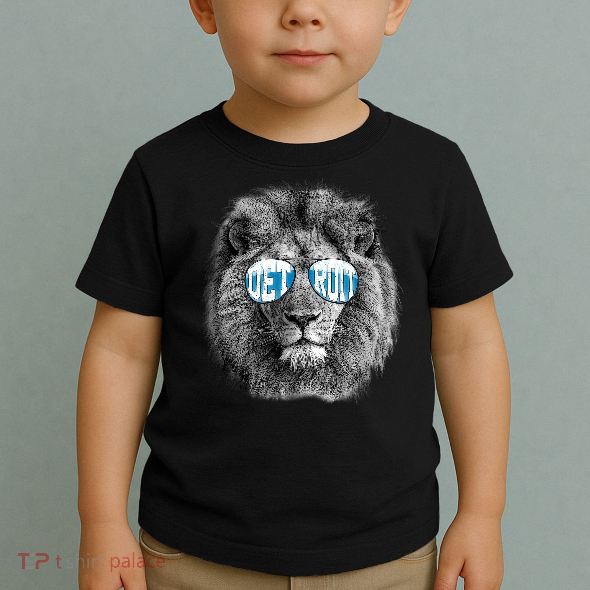 Cool Lions Football Sports Fan Toddler T-Shirt