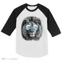 Cool Lions Football Sports Fan Kids Colorblock Raglan Jersey thumb 0
