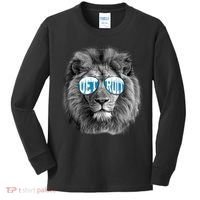 Cool Lions Football Sports Fan Kids Long Sleeve Shirt thumb 0