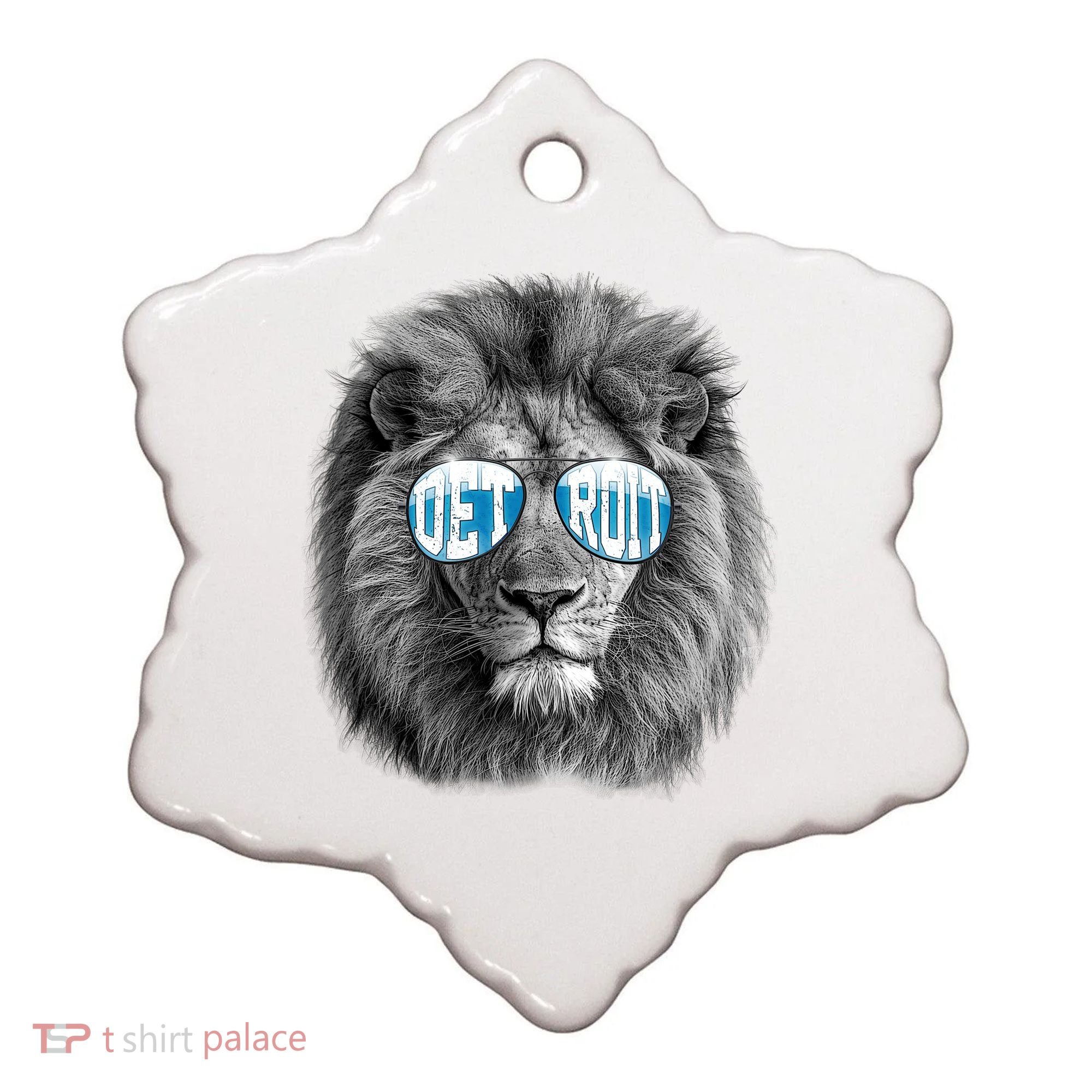 Cool Lions Football Sports Fan Ceramic Ornament
