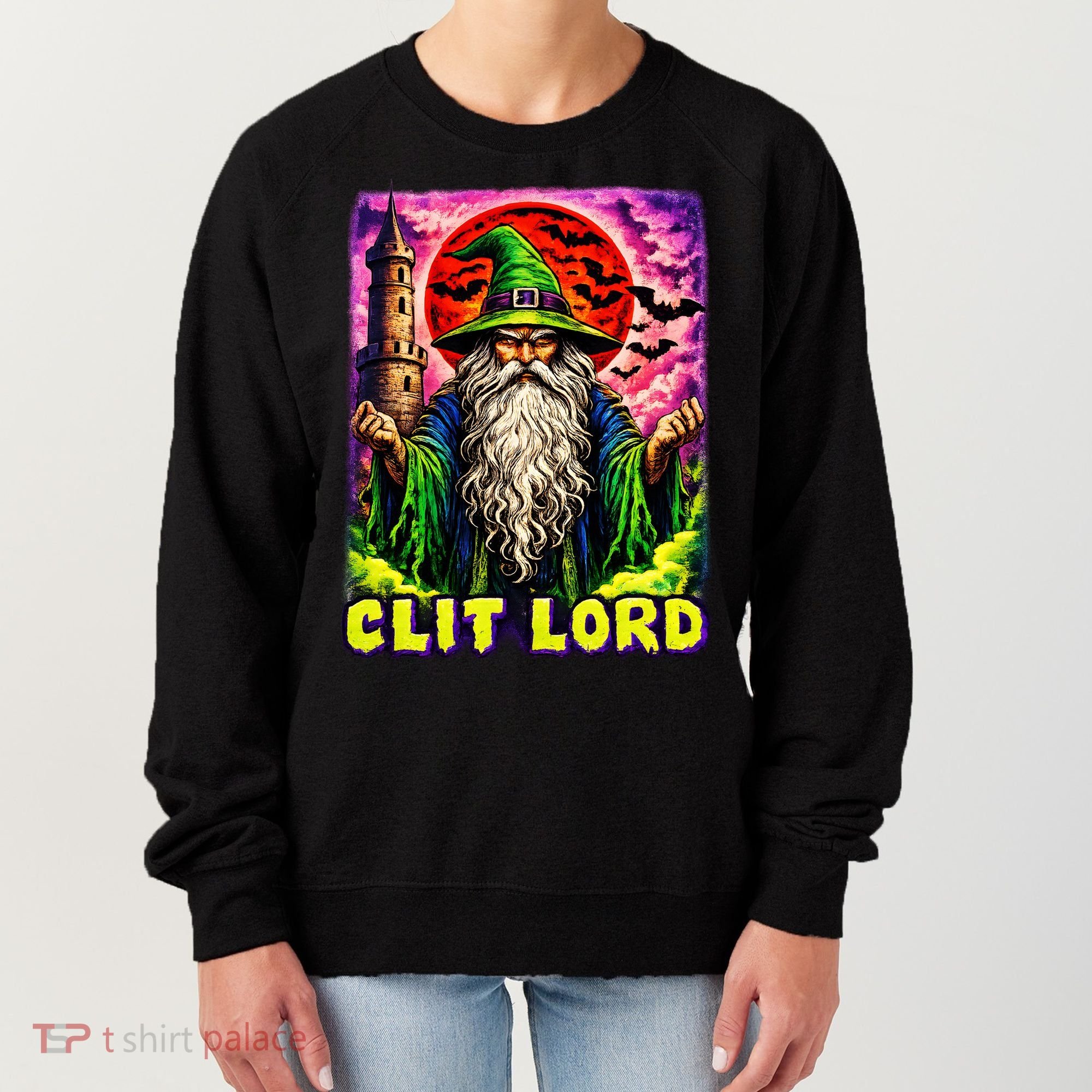 Clit Lord Funny Offensive Wizzard Women's Sweatshirt