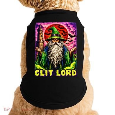 Clit Lord Funny Offensive Wizzard Doggie Tank