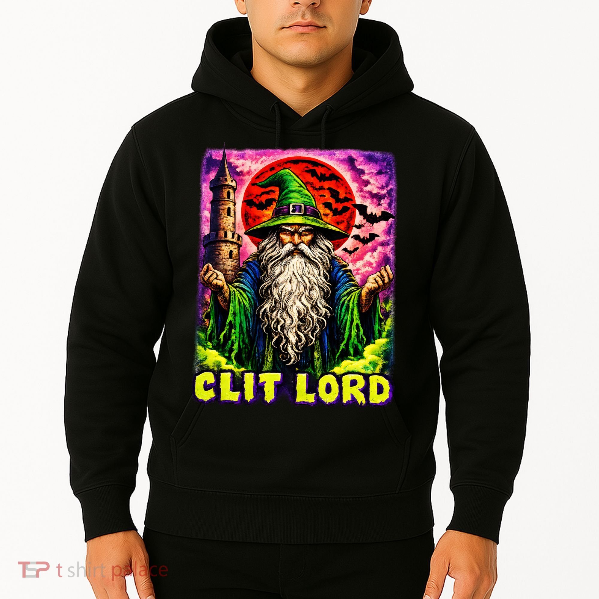 Clit Lord Funny Offensive Wizzard Hoodie