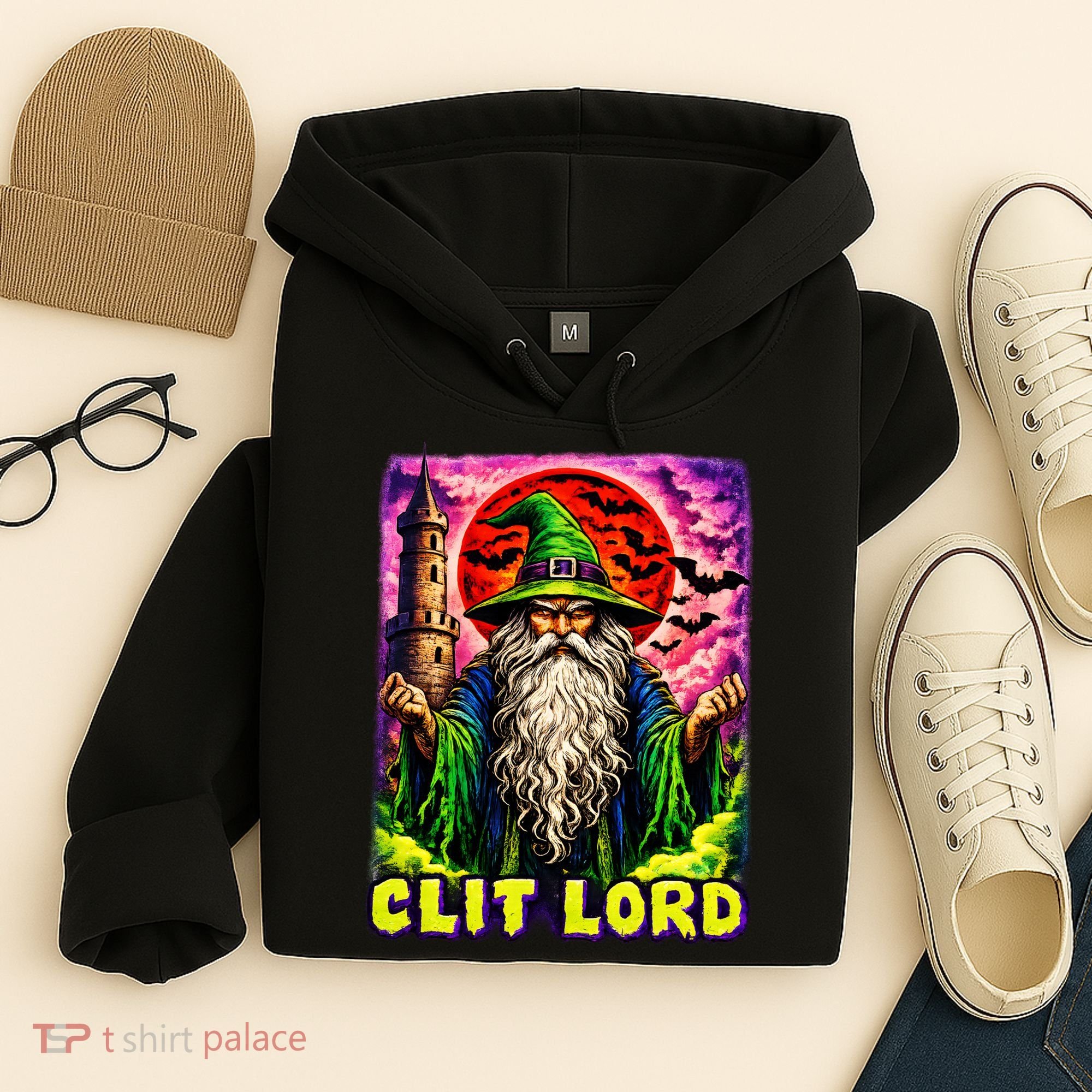 Clit Lord Funny Offensive Wizzard Hoodie