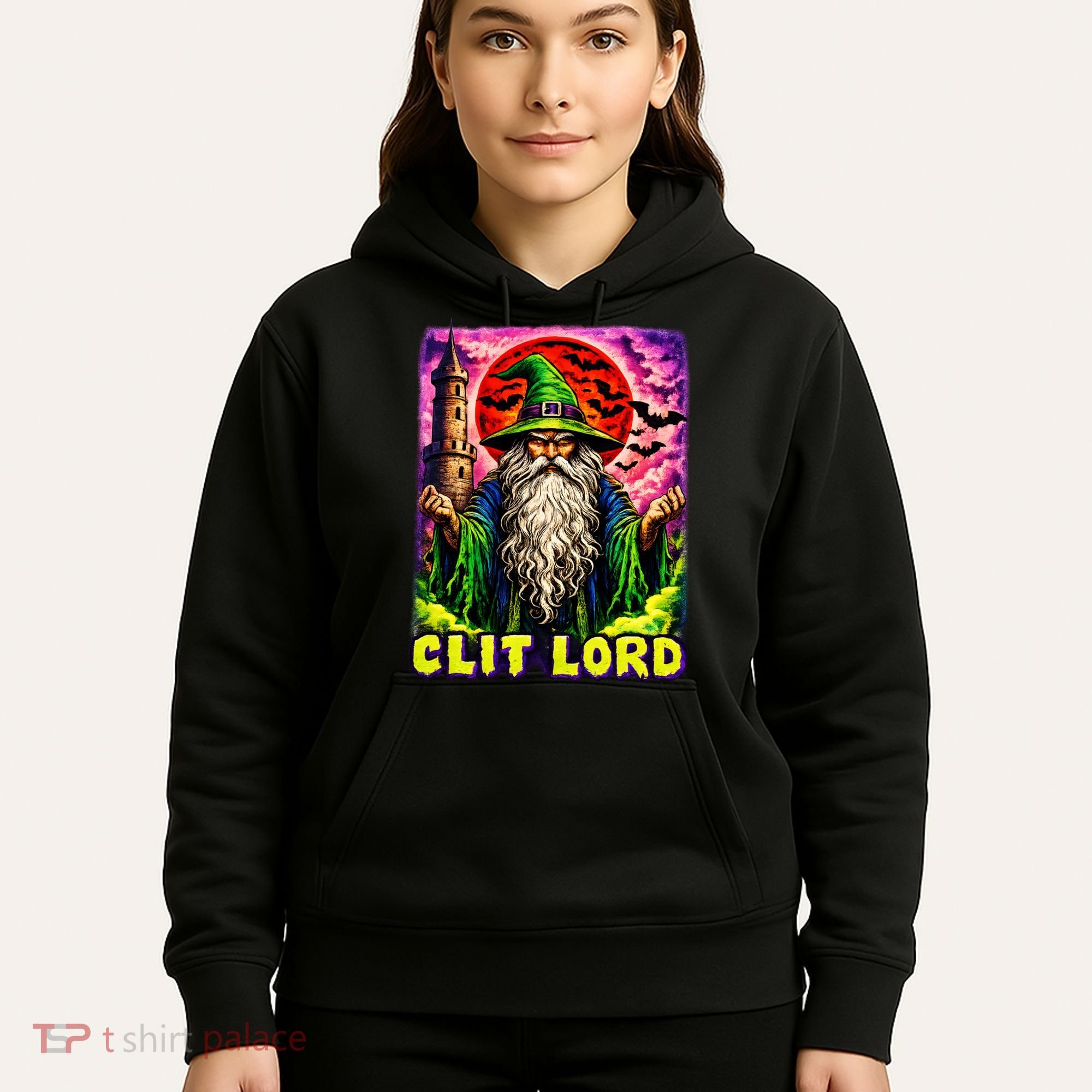 Clit Lord Funny Offensive Wizzard Hoodie