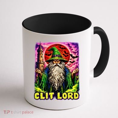 Clit Lord Funny Offensive Wizzard Coffee Mug back
