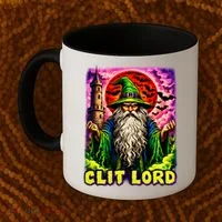 Clit Lord Funny Offensive Wizzard Coffee Mug thumb 2