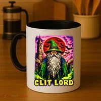 Clit Lord Funny Offensive Wizzard Coffee Mug thumb 4