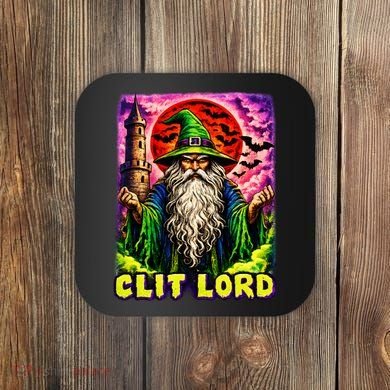 Clit Lord Funny Offensive Wizzard Coaster
