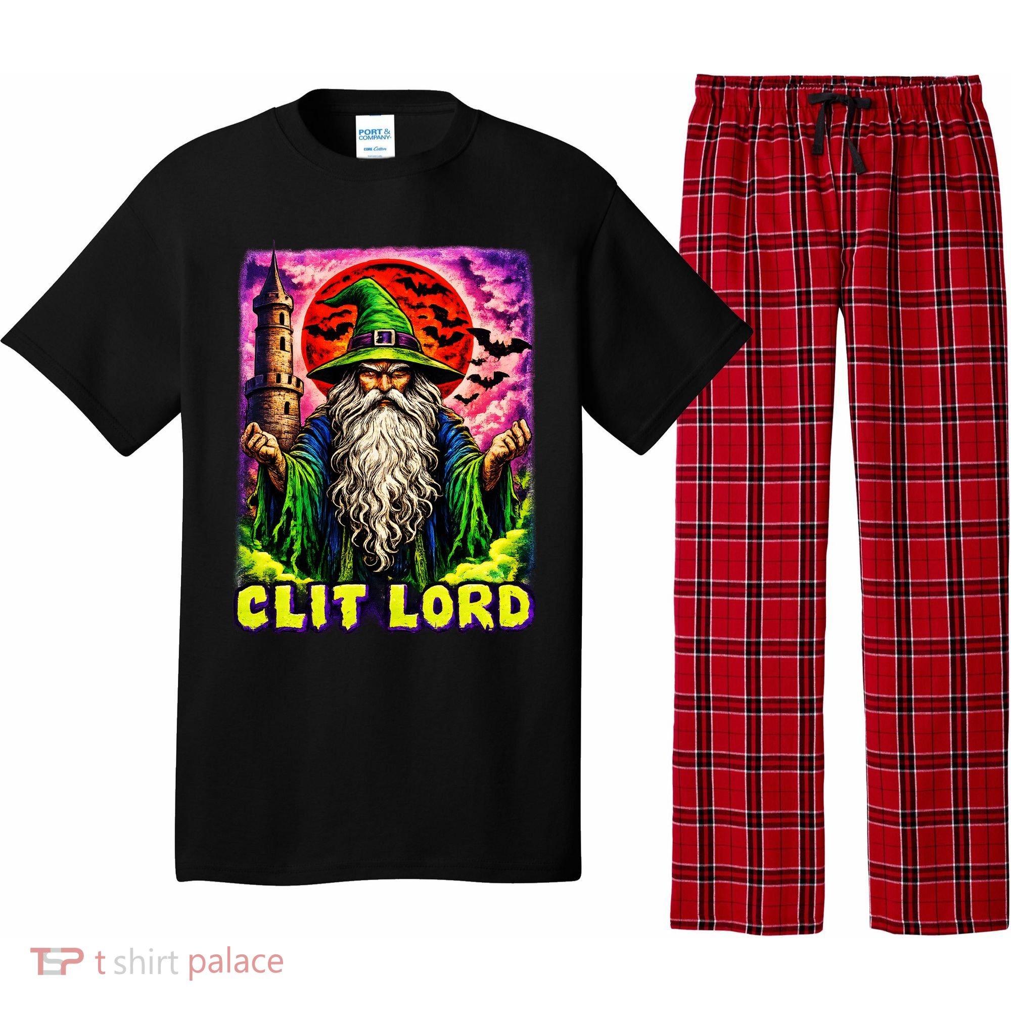 Clit Lord Funny Offensive Wizzard Pajama Set