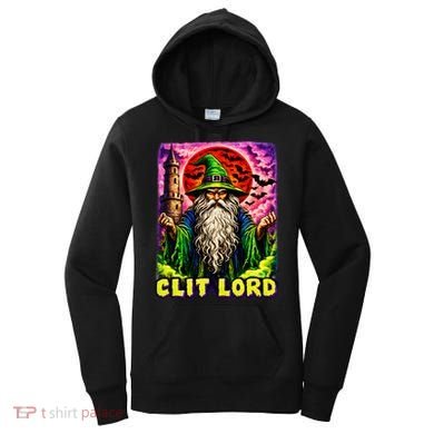 Clit Lord Funny Offensive Wizzard Women's Hoodie