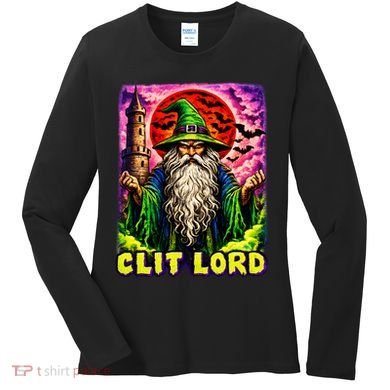 Clit Lord Funny Offensive Wizzard Women's Long Sleeve Shirt