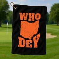 Cincinnati League For All Football Fans Golf Towel thumb 1