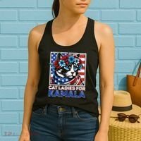 Cat Ladies For Kamala Funny Cat 2024 President Kamalaharris Women's Tank Top thumb 2