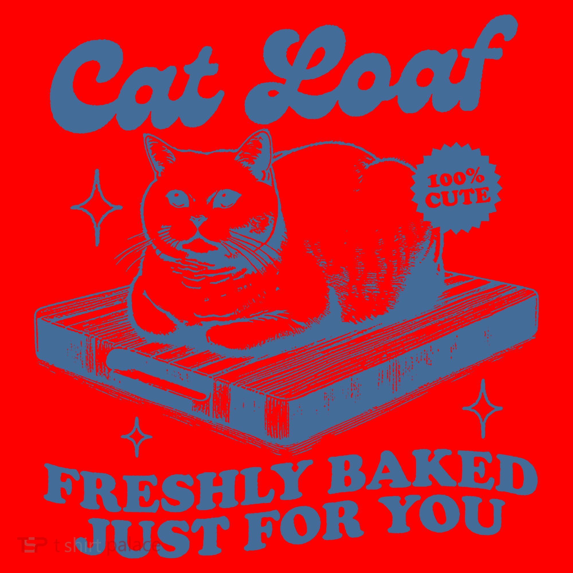 Cat Loaf Freshly Baked Just For You Santa Hat