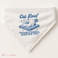 Cat Loaf Freshly Baked Just For You USA-Made Doggie Bandana thumb 0