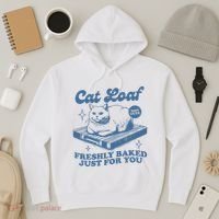 Cat Loaf Freshly Baked Just For You Hoodie thumb 3