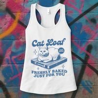 Cat Loaf Freshly Baked Just For You Women's Tank Top thumb 3