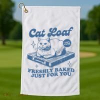 Cat Loaf Freshly Baked Just For You Golf Towel thumb 1