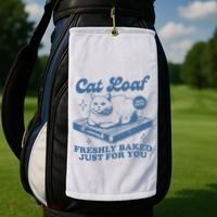 Cat Loaf Freshly Baked Just For You Golf Towel thumb 2