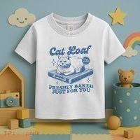 Cat Loaf Freshly Baked Just For You Toddler T-Shirt thumb 3