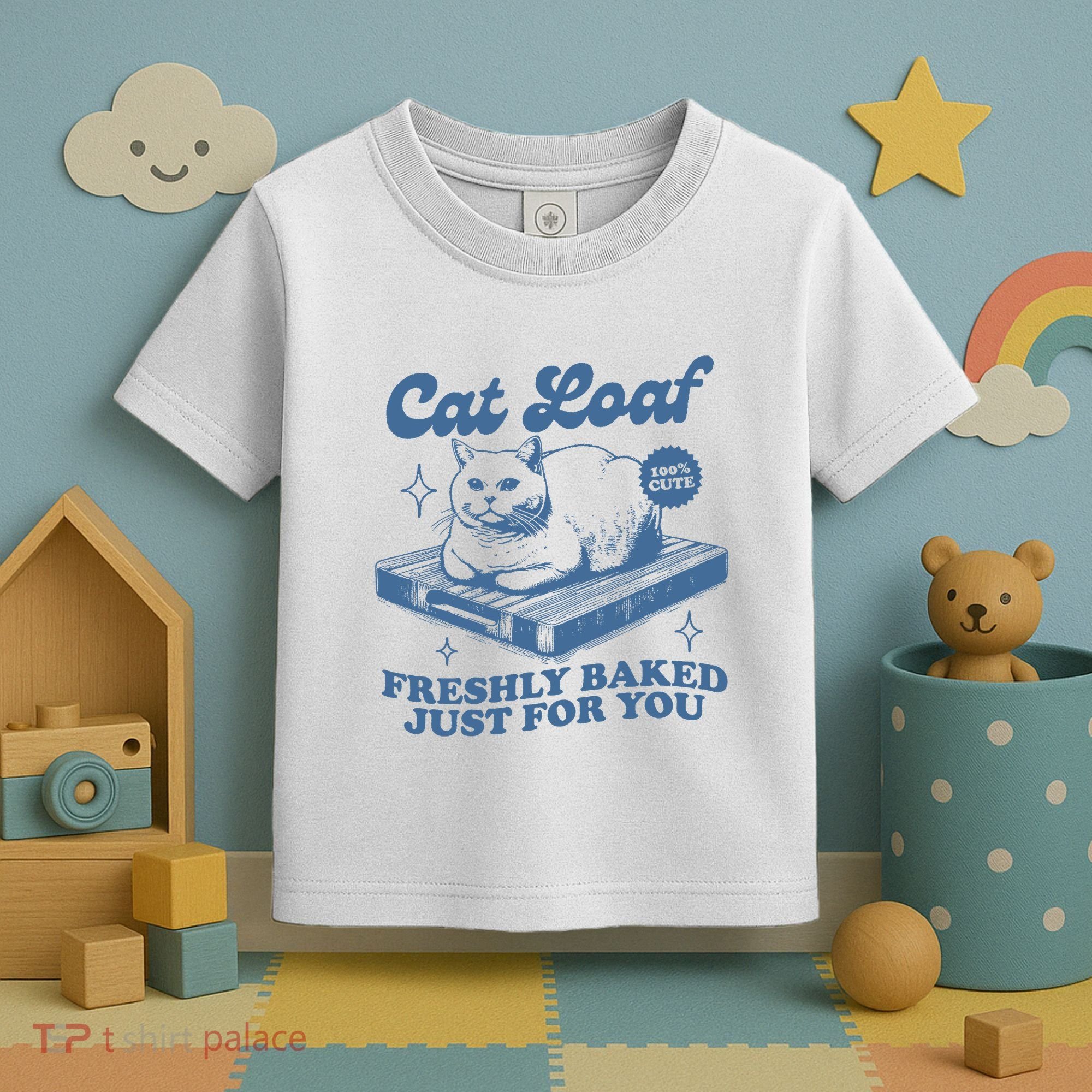 Cat Loaf Freshly Baked Just For You Toddler T-Shirt