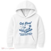 Cat Loaf Freshly Baked Just For You Kids Hoodie thumb 0