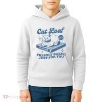 Cat Loaf Freshly Baked Just For You Kids Hoodie thumb 4