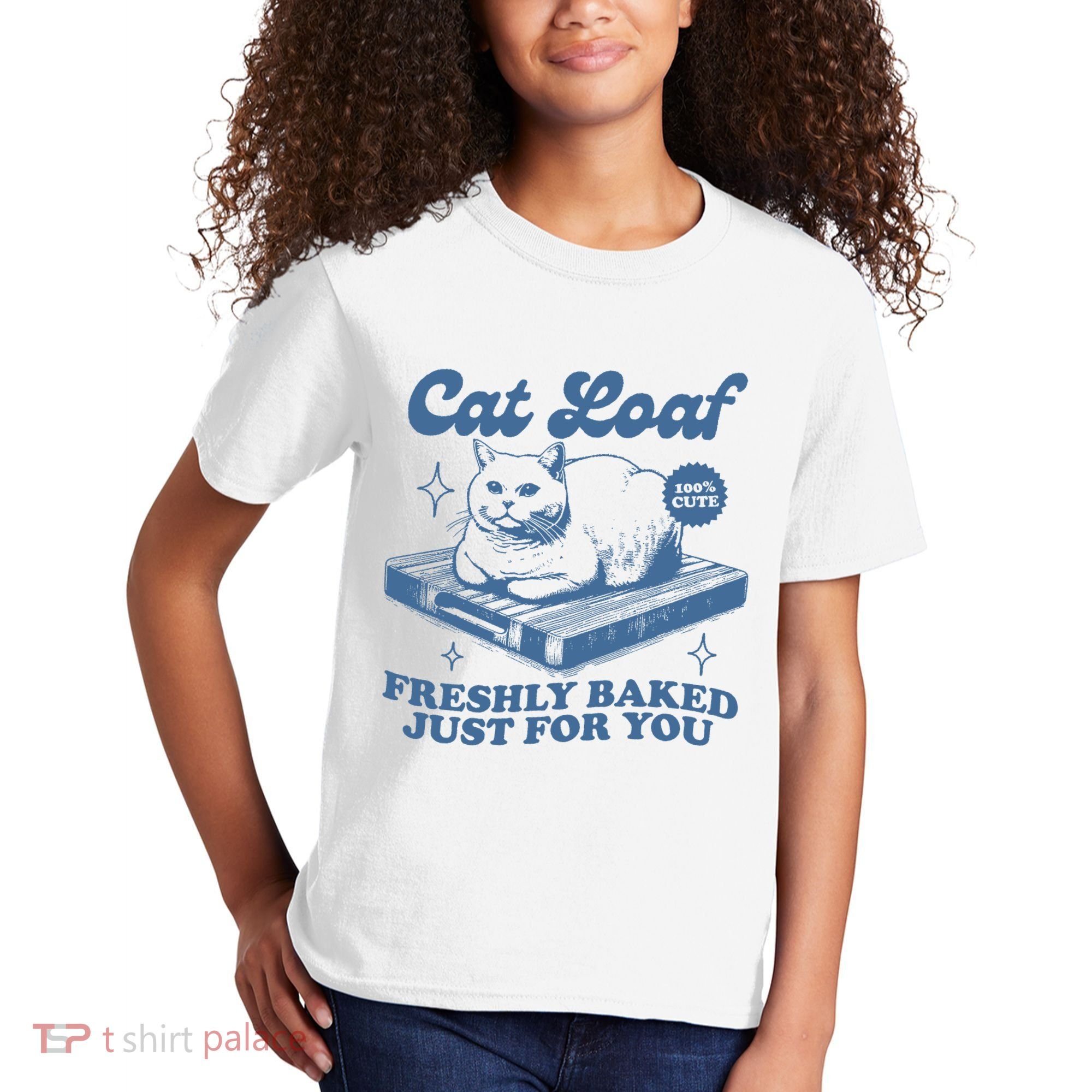 Cat Loaf Freshly Baked Just For You Kids T-Shirt
