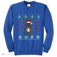 Christmas Lights French Bulldog Dog Lover Xmas Ugly Sweater Cool Gift Sweatshirt thumb 0