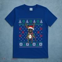 Christmas Lights French Bulldog Dog Lover Xmas Ugly Sweater Cool Gift T-Shirt thumb 5