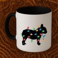 Christmas Lights French Bulldog Dog Lover Gift Coffee Mug thumb 2