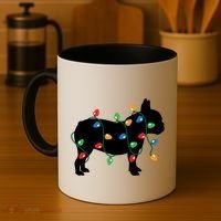 Christmas Lights French Bulldog Dog Lover Gift Coffee Mug thumb 4