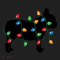 Christmas Lights French Bulldog Dog Lover Gift Beanie thumb 2