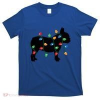 Christmas Lights French Bulldog Dog Lover Gift T-Shirt thumb 0