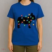 Christmas Lights French Bulldog Dog Lover Gift T-Shirt thumb 4